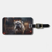 Bulldog Halloween eng Bagagelabel (Voorkant horizontaal)