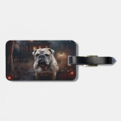 Bulldog Halloween eng Bagagelabel (Achterkant horizontaal)