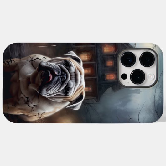 Bulldog Halloween eng Case-Mate iPhone Case (Achterkant (horizontaal))
