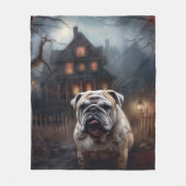 Bulldog Halloween eng Fleece Deken (Voorkant)