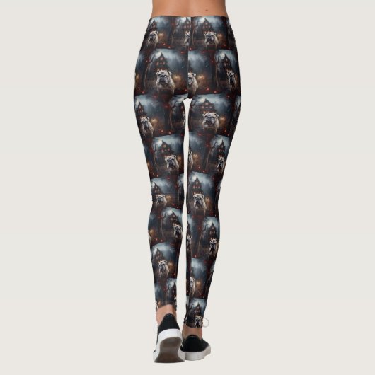 Bulldog Halloween eng Leggings (Achterkant)