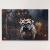 Bulldog Halloween eng Legpuzzel (Horizontaal)