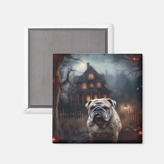 Bulldog Halloween eng Magneet (Voorkant / Achterkant)