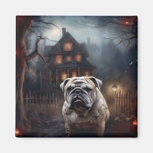 Bulldog Halloween eng Magneet (Voorkant)