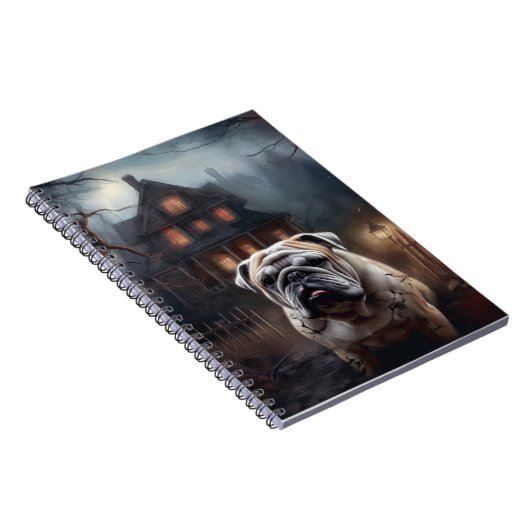 Bulldog Halloween eng Notitieboek (Rechterzijde)