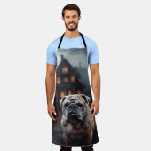 Bulldog Halloween eng Schort (Gedragen)