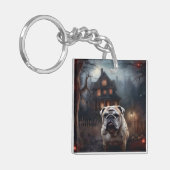 Bulldog Halloween eng Sleutelhanger (Voorkant Links)
