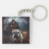 Bulldog Halloween eng Sleutelhanger (Achterkant)