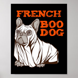 Bulldog Halloween Fun Halloween kostuum Boo Dog Poster
