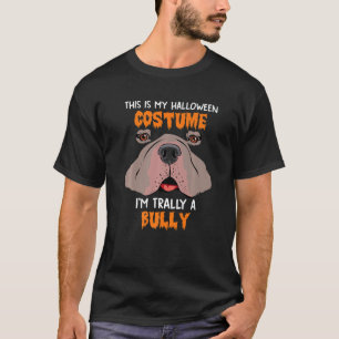 Bulldog Halloween kostuum American Bull Dog Face B T-shirt