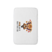 Bulldog Halloween Kostuum Mijn Bulldog is mijn Boo Badmat (Voorkant Verticaal)