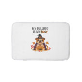 Bulldog Halloween Kostuum Mijn Bulldog is mijn Boo Badmat (Voorkant)