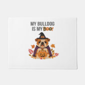 Bulldog Halloween Kostuum Mijn Bulldog is mijn Boo Deurmat (Voorkant)