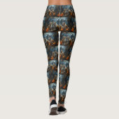 Bulldog Halloween Nacht Doggy Delight Leggings (Achterkant)