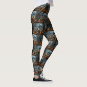 Bulldog Halloween Nacht Doggy Delight Leggings (Rechts)