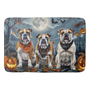 Bulldog Halloween Spooky Badmat