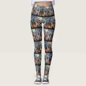 Bulldog Halloween Spooky Leggings (Voorkant)