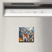 Bulldog Halloween Spooky Magneet (Insitu (Vaatwasser))