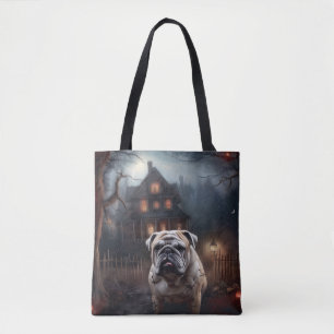 Bulldog Halloween Verschrikkelijk Tote Bag