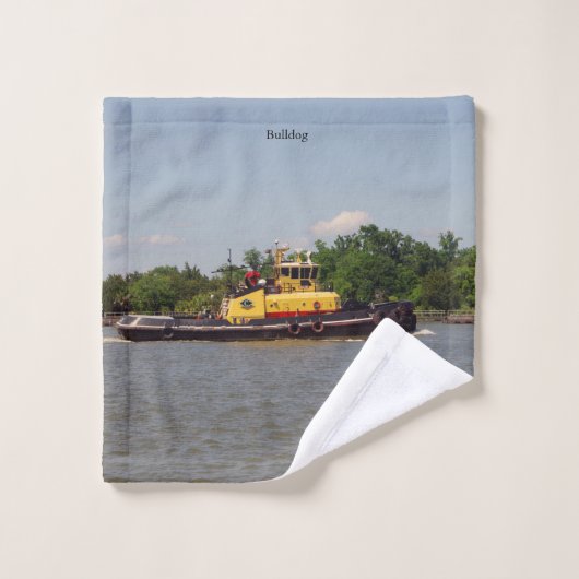 Bulldog handdoekset bad handdoek (Wasdoekje)