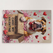 Bulldog Handle With Care Valentine's Gift Box Legpuzzel (Horizontaal)