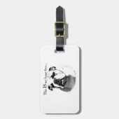 Bulldog Happy Face Bagagelabel (Voorkant verticaal)
