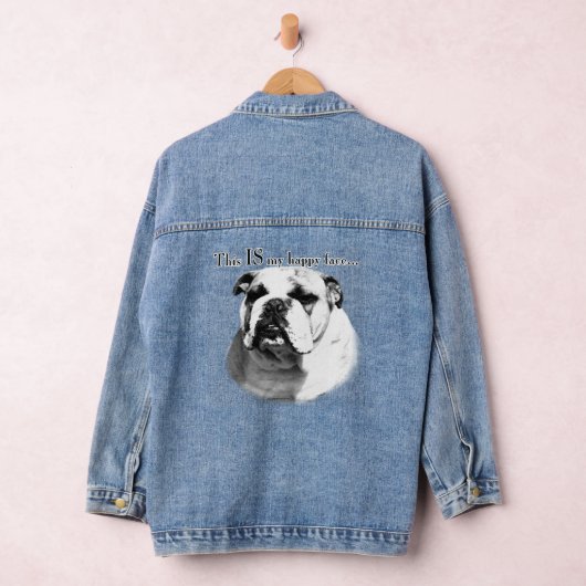 Bulldog Happy Face Denim Jas Denim Jacket (Hangar)