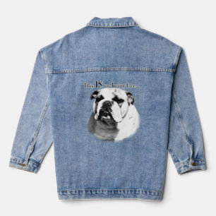 Bulldog Happy Face Denim Jas Jacket