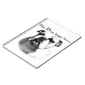 Bulldog Happy Face Notitieboek (Linkerzijde)