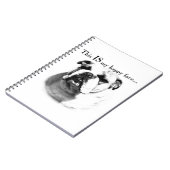 Bulldog Happy Face Notitieboek (Linkerzijde)