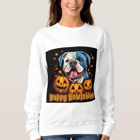 Bulldog Happy Howloween Trui (Voorkant)