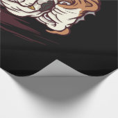 Bulldog Head English Bulldog Lover Cadeaupapier (Hoek)