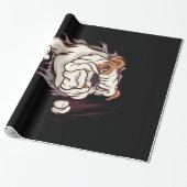 Bulldog Head English Bulldog Lover Cadeaupapier (Uitgerold)