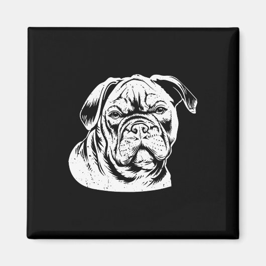 Bulldog Head Magneet (Voorkant)
