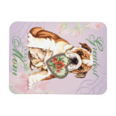 Bulldog Heart mama Magneet (Horizontaal)