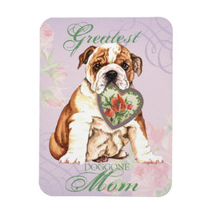 Bulldog Heart mama Magneet
