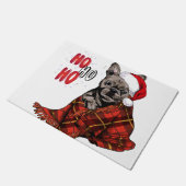 Bulldog Ho Ho Ho Doormat Deurmat (Schuin)