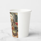 Bulldog Holiday Bakken: Feestelijke Kerstmis Papieren Bekers (Links)