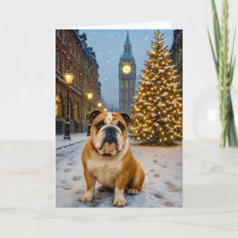 Bulldog Holiday Card Feestdagen Kaart
