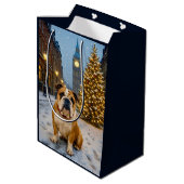Bulldog Holiday  Medium Cadeauzakje (Achterkant Gekanteld)