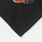 Bulldog hond 4 juli Amerikaanse vlag Fleece Deken (Hoek)