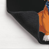 Bulldog hond 4 juli Amerikaanse vlag Muismat (Hoek)