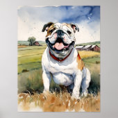 Bulldog - Hond Art Print (Voorkant)