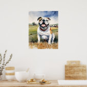 Bulldog - Hond Art Print (Keuken)