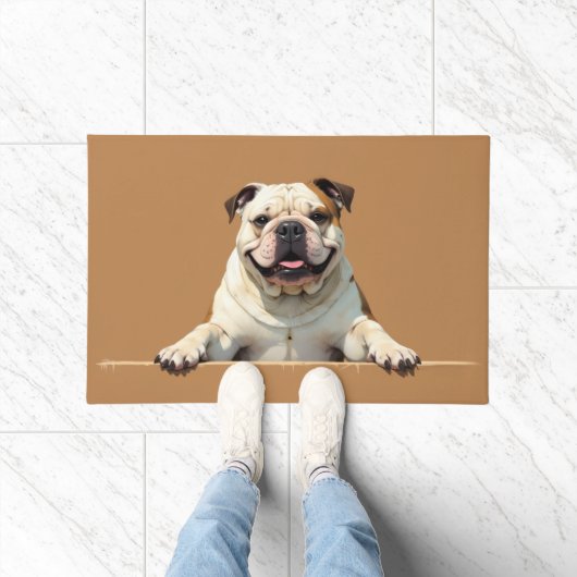 Bulldog Hond Deurmat Kunst (Binnen)