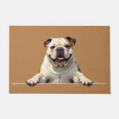 Bulldog Hond Deurmat Kunst (Voorkant)