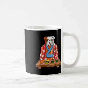 Bulldog Hond Kimono Kawaii Japanse Foodie Sushi Koffiemok