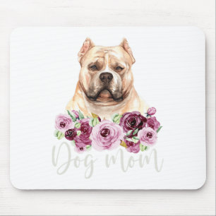 Bulldog hond mam bloemenpestkop mama muismat