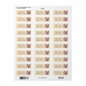 Bulldog Hond Retouradres Label (Full Sheet)