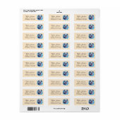 Bulldog Hond Retouradres Label (Full Sheet)